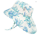 Size XL (5-12 years): Jan & Jul Aqua Dry Adventure Hat - BLUE CORAL