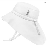 Size S (3-6m): Jan & Jul Aqua Dry Adventure Hat - WHITE