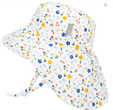 Size S (0-6m): Jan & Jul Cotton Adventure Hat - MEADOW FLOWERS