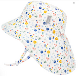 Size L (2-5): Jan & Jul Cotton Xplorer Hat - MEADOW FLOWERS
