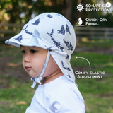 Size S (3-6m): Jan & Jul Sun Soft UV Baby Cap - PINK STRAWBERRY