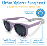 Size S (6m-2y): Jan & Jul Urban Xplorer Sunglasses - DUSTY PURPLE