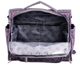 JuJube Purple Grey Diaper Bag- Like New