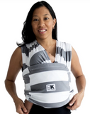 Baby K'Tan Grey White Striped Wrap Carrier