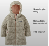 Size 6-12m: Patagonia Baby Recycled Hi Loft Fleece and DOWN Parka Coat