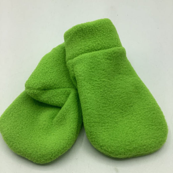 Size Toddler (1-3T): Lofty Poppy Locally Made GREEN Fleece Mittens - NEW