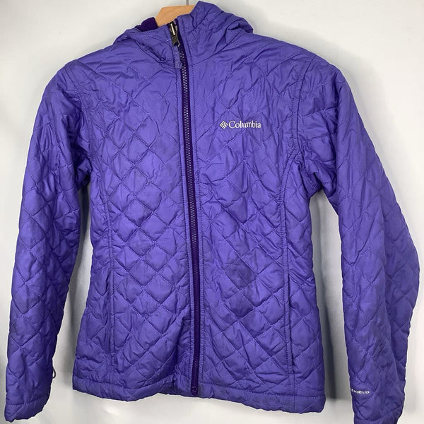 Size 10-12: Columbia Purple Fleece Lined Quilted Hooded Winter Coat REDUCED