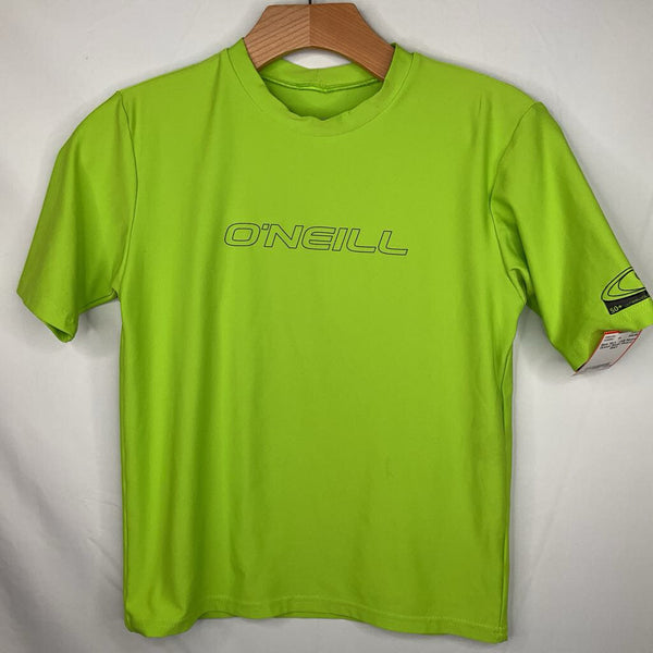Size 10: O'Neill Neon Green Rash Guard Shirt