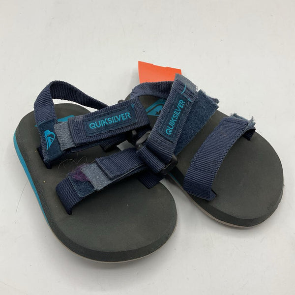 Size 5: Quisilver Blue/Grey Velcro Strap Sandals