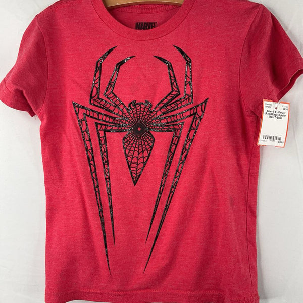 Size 4-5: Marvel Red/Black Spider Man T-Shirt