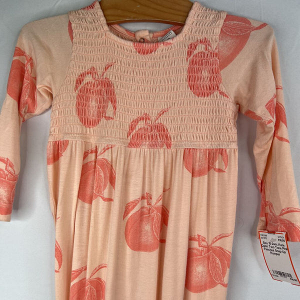 Size 18-24m: Kate Quinn Two Tone Pink Peaches Snap-Up Romper