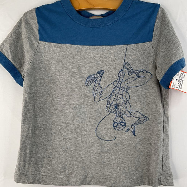 Size 4 (100): Hanna Andersson Blue/Grey Spider Man T-Shirt