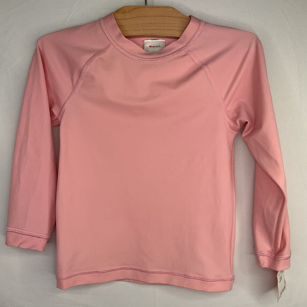 Size 3 (90):Hanna Andersson Pink Rash Guard Shirt