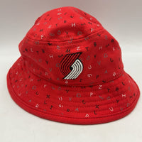 Size T: NBA Red/Black/White Trailblazers Bucket Hat