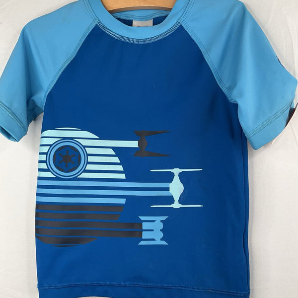 Size 4 (100): Hanna Andersson Blue Star Wars Rash Guard Shirt