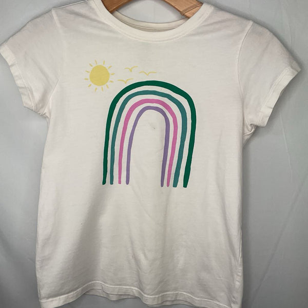 Size 10: Tea White/Rainbow Sunshine T-Shirt