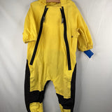 Size 12m: Hapiu Yellow/Black Trim Rain Suit