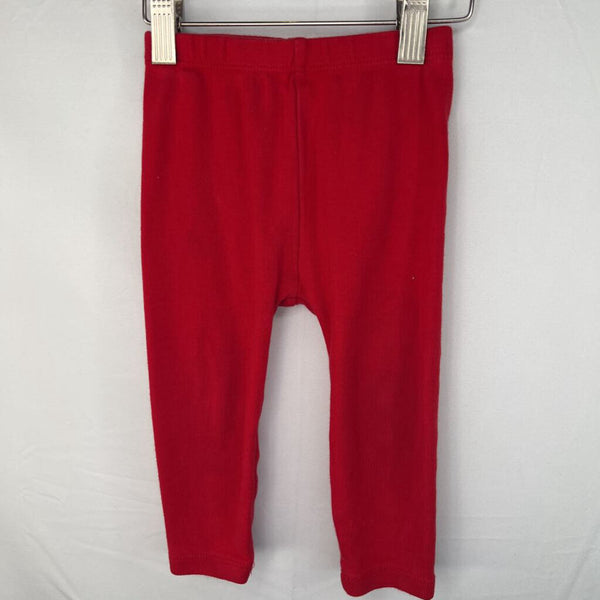 Size 12-18m (75): Hanna Andersson Red Cozy Pants