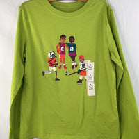 Size 6-7: Cat & Jack Green/Colorful Team Long Sleeve Shirt NEW