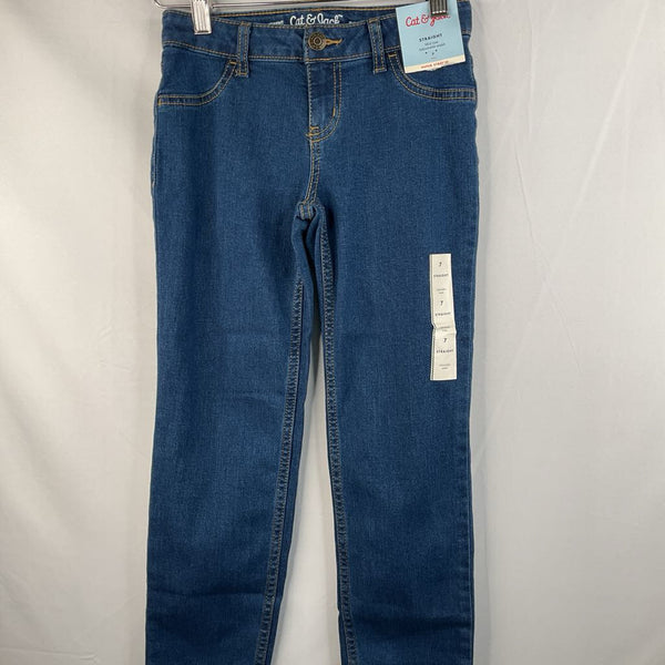 Size 7: Cat & Jack Blue Jeans NEW w/ Tag