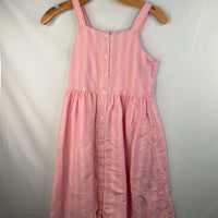 Size 10: Crewcuts Pink/Orange Striped Sun Dress