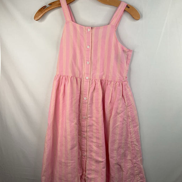 Size 10: Crewcuts Pink/Orange Striped Sun Dress