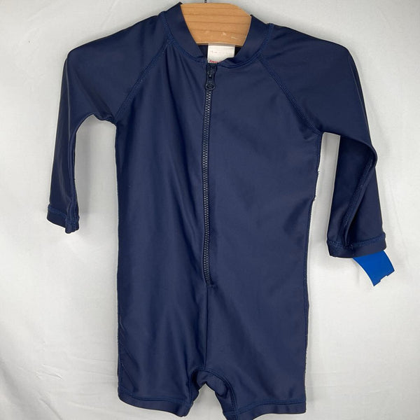 Size 12-18m (75): Hanna Andersson Navy 1pc Rash Guard Suit