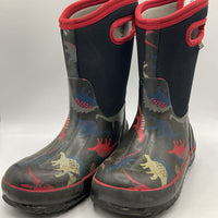 Size 13: Bogs Black/Colorful Dinos Insulated -30* Rain Boots