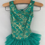 Size 4: Cat & Jack Green/Gold Mermaid Scales 1pc Swimsuit