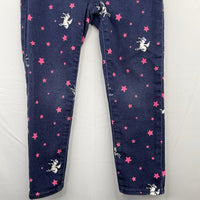 Size 5: Gap Blue/White/Pink Unicorns/Stars Jean Leggings