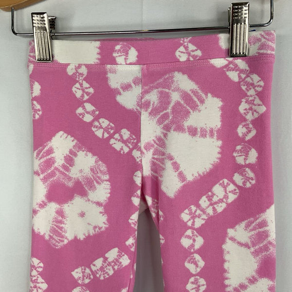Size 6: Crewcuts Pink Tie-Dye Cropped Leggings