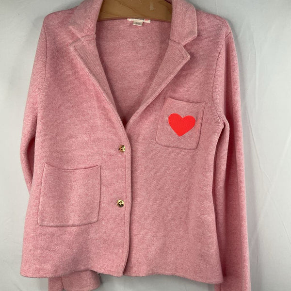Size 6-7: Crewcuts Pink Heart Button-Up Blazer