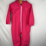 Size 2: Joules Pink/White Unicorn Rain Suit