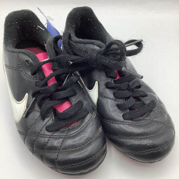 Size 10: Nike Black/White/Pink Lace-Up Cleats