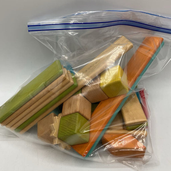 Bag of Tegu Colorful Wooden Magnetic Blocks