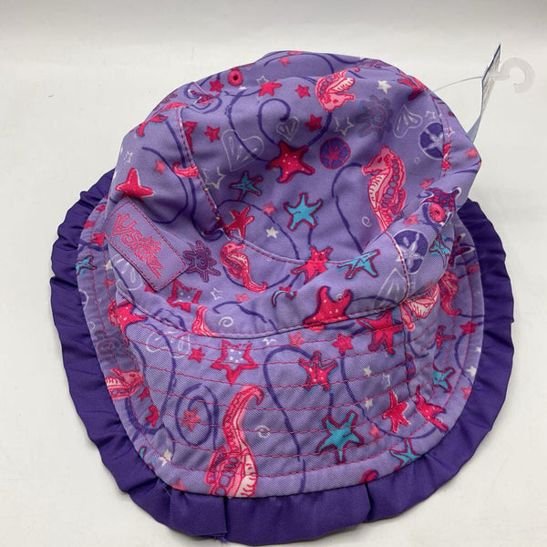 Size OS: UV Skinz Purple/Colorful Sea Life Reversible Sun Hat