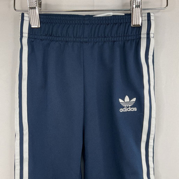 Size 3:Adidas Navy/White Side Stripe Track Pants