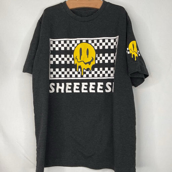 Size 10-12: Eighty Eight Black/Yellow/White "Sheeeesh" Shirt