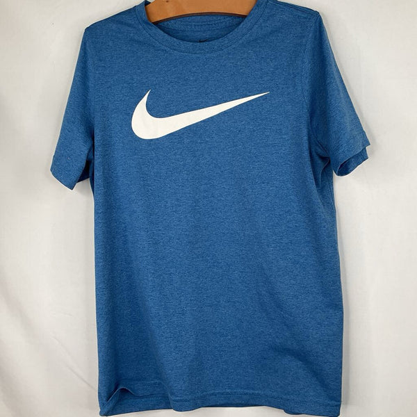 Size 10-12: Nike Blue/White Logo Shirt