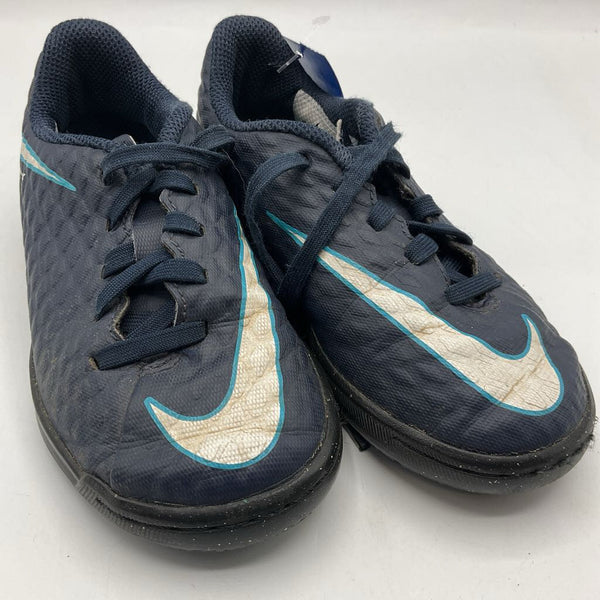 Size 10: Nike Navy/White Indoor Lace-Up Cleats