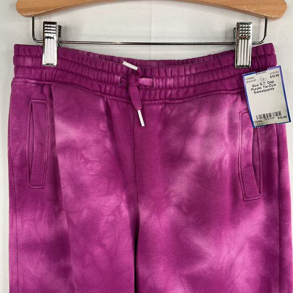 Size 6-7: Gap Purple Tie-Dye Sweatpants