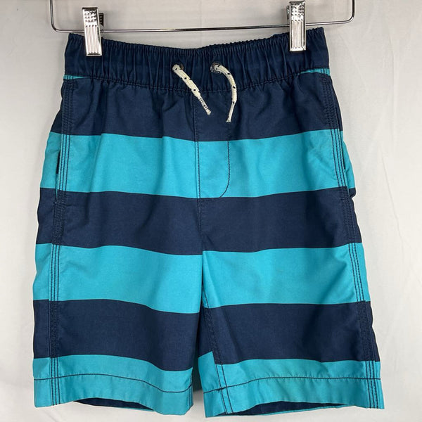 Size 6-7: Gap Two Tone Blue Striped Swim Shorts