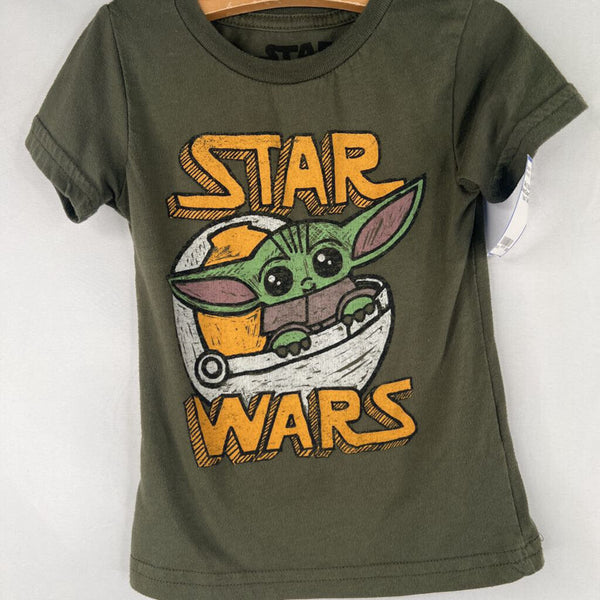 Size 2: Star Wars Green/Colorful Baby Yoda T-Shirt