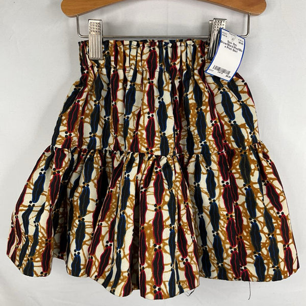 Size 12m: Brow/Black/Red/Blue Print Skirt