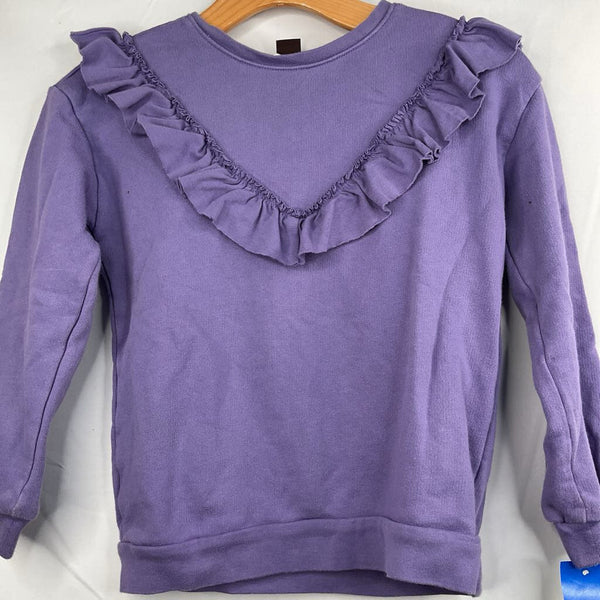 Size 8: Tea Purple Ruffle Sweatshirt
