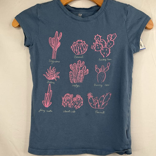 Size 8: Gap Blue/Pink Cacti T-Shirt