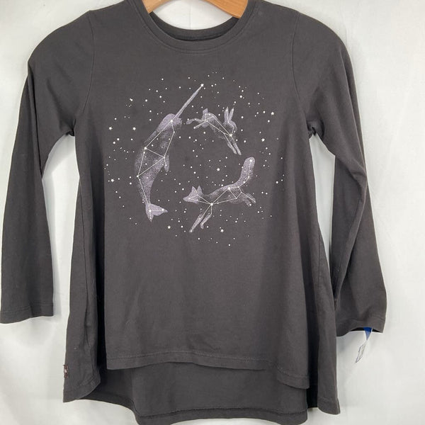 Size 7: Tea Black/Grey Animal Constellations Long Sleeve Shirt