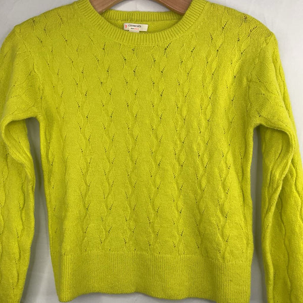 Size 8-9: Crewcuts Neon Yellow Wool Blend Sweater