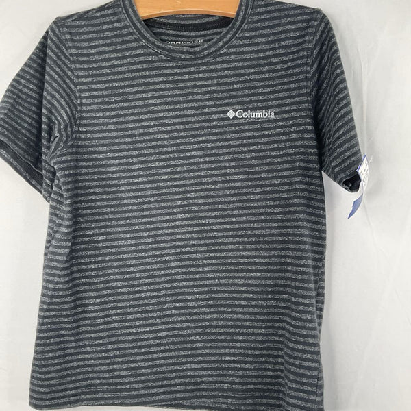 Size 6-7: Columbia Two Tone Grey Striped Omni Wick T-Shirt