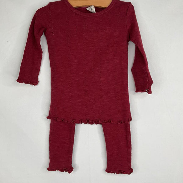 Size 12-18m: Kate Quinn Red 2pc Long Sleeve Pjs